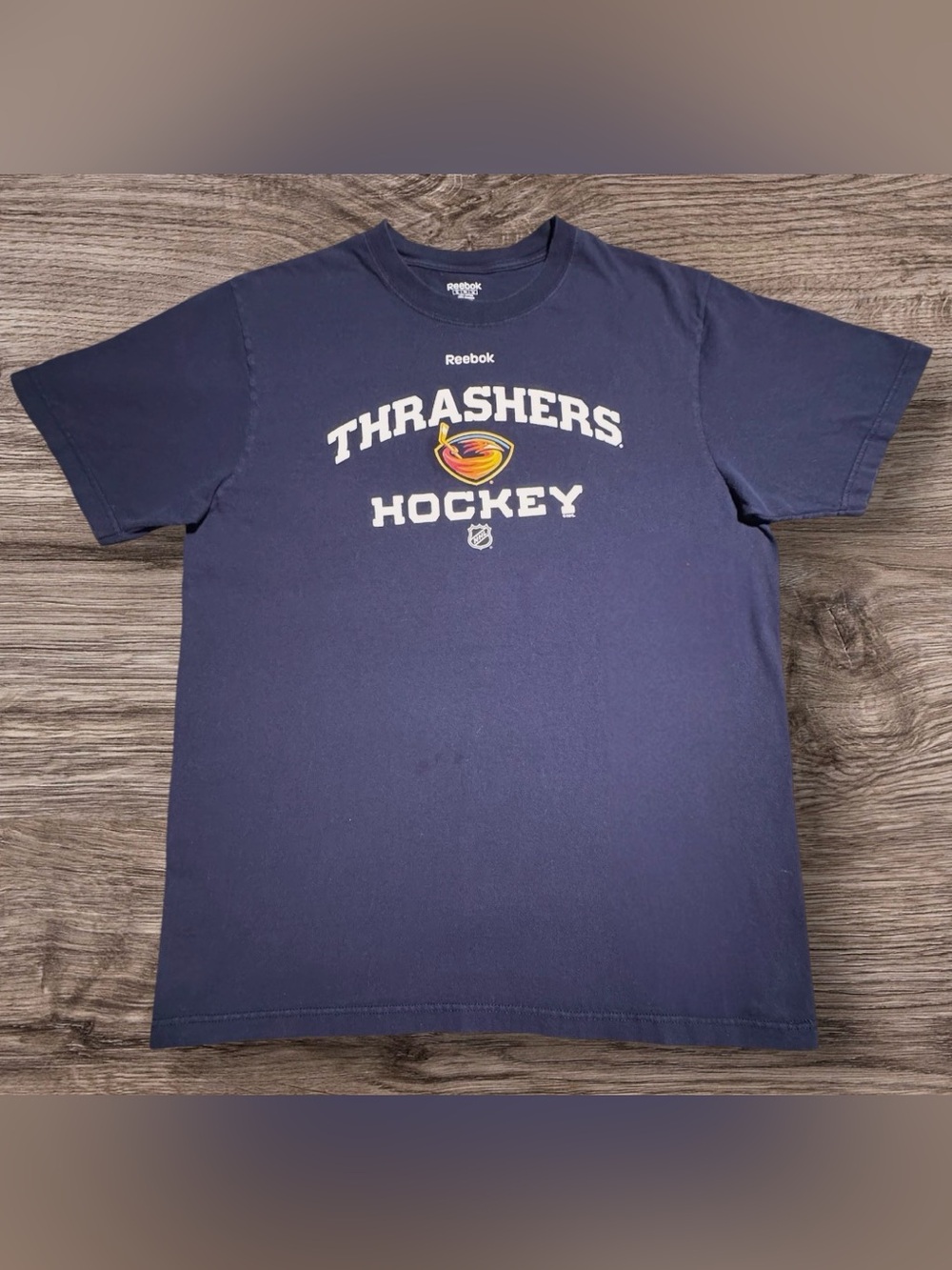 Defunct NHL Atlanta Thrashers Reebok Hockey Graphic Tee